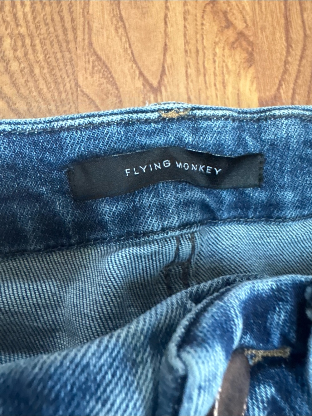 ❤️ Flying Monkey XS Women's High Rise Skinny Jeans Dark Blue Wash Distressed B12 - Picture 3 of 4
